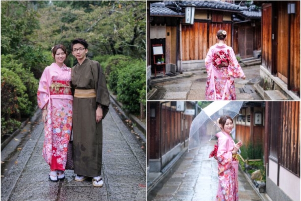 【京都和服推薦】櫻京和服質感超好，會講中文，我穿的這件振袖和服瘋狂被稱讚呀！