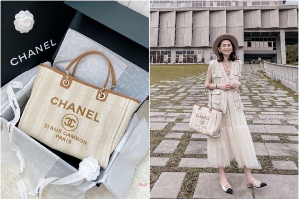 【包包開箱】默默紅翻天超熱賣的Chanel Tote Bag香奈兒帆布托特包，輕盈容量大，值得入手！